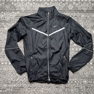 Nike Windrunner Jacket Women's Size Small Black Lightweight Running Vented